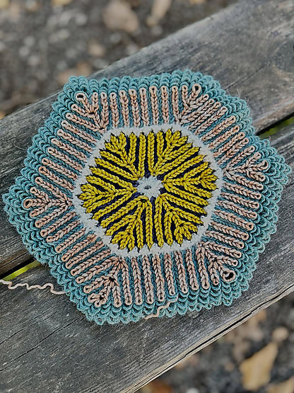 Striped Loop Blanket Knitting Pattern