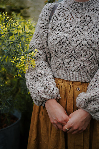 Chunky Lace Sweater Knitting Pattern