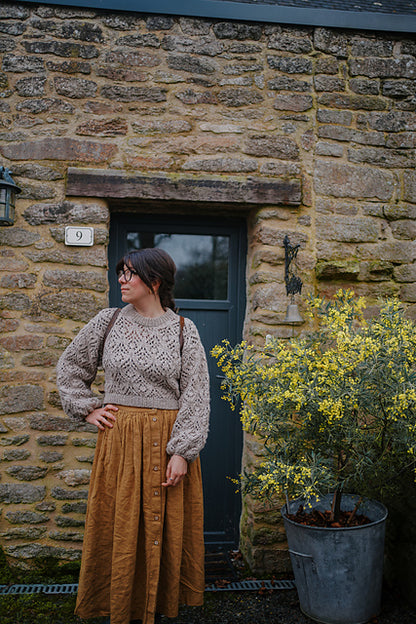 Chunky Lace Sweater Knitting Pattern