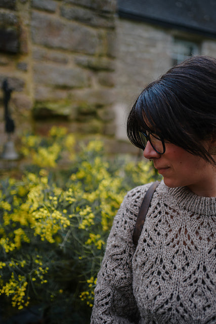 Chunky Lace Sweater Knitting Pattern